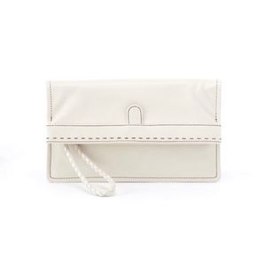 Hobo International Arbor Wristlet Clutch Cream Magnolia